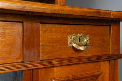 restaur. Schreibtisch Sekretär Büro Tisch Schrank Antik MÖBLINGER 2411_2708