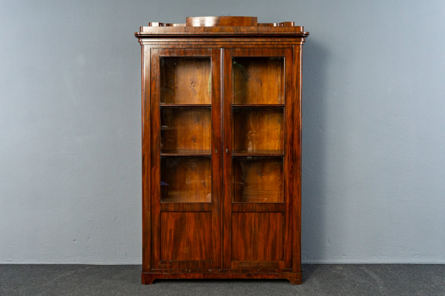 Biedermeier Vitrine Bücherschrank Regal Kommode Antik Alt MÖBLINGER 2412_0202