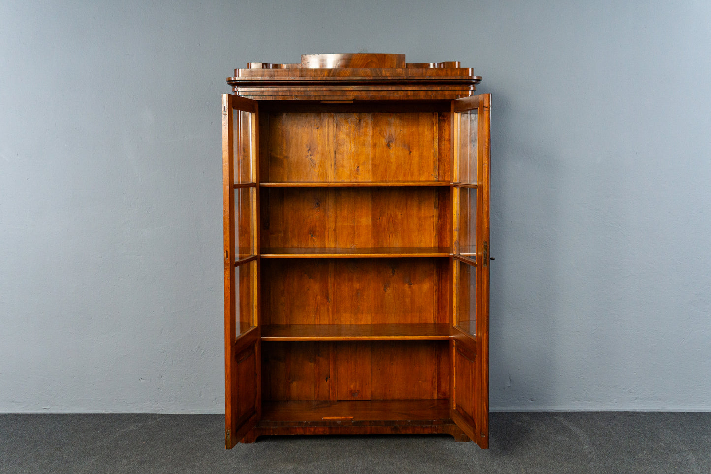 Biedermeier Vitrine Bücherschrank Regal Kommode Antik Alt MÖBLINGER 2412_0202