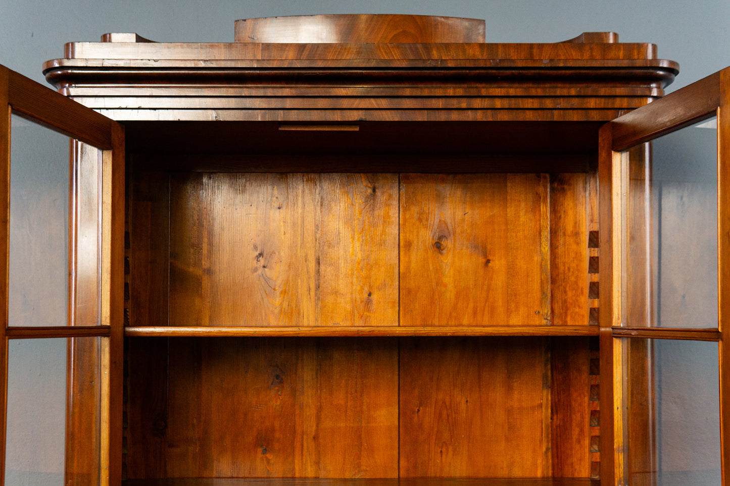 Biedermeier Vitrine Bücherschrank Regal Kommode Antik Alt MÖBLINGER 2412_0202