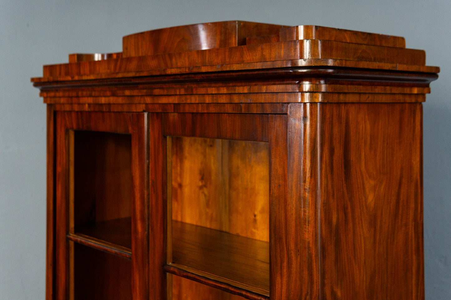 Biedermeier Vitrine Bücherschrank Regal Kommode Antik Alt MÖBLINGER 2412_0202