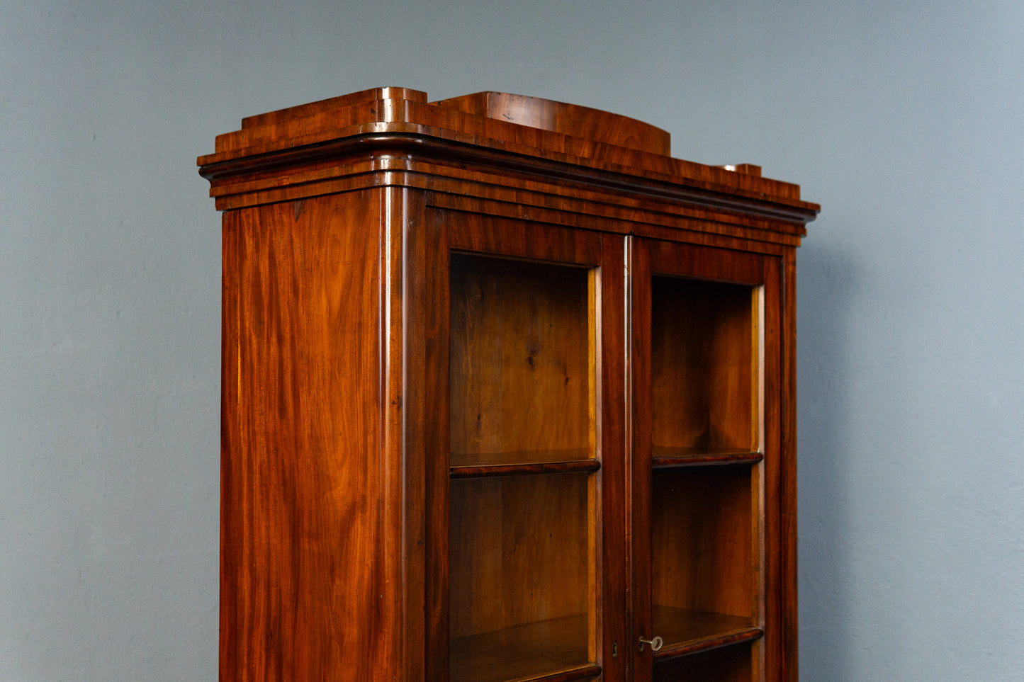 Biedermeier Vitrine Bücherschrank Regal Kommode Antik Alt MÖBLINGER 2412_0202