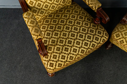 Paar Gründerzeit Sessel Sofa Couch Stuhl Vintage Antik MÖBLINGER 2412_0203
