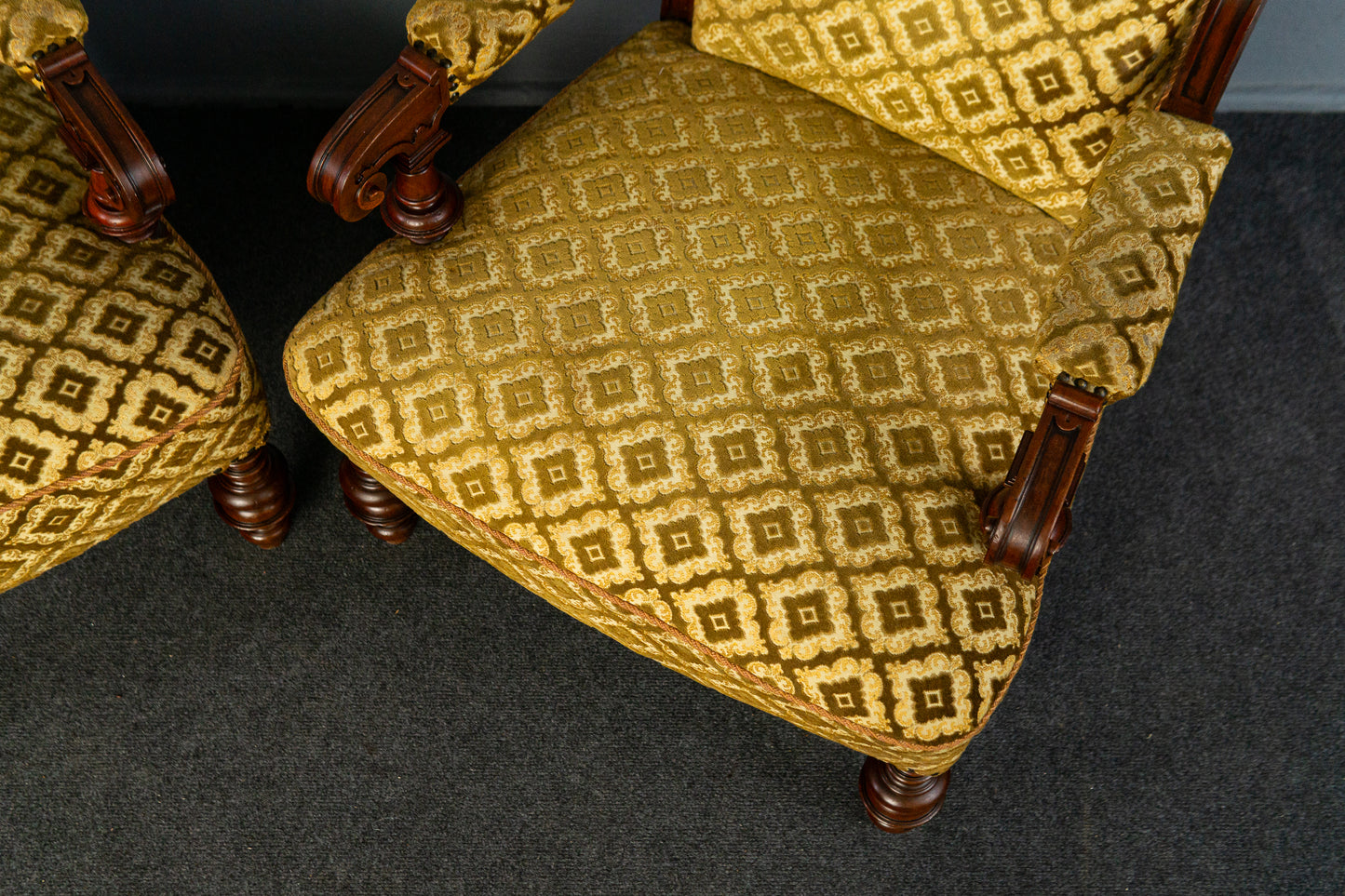 Paar Gründerzeit Sessel Sofa Couch Stuhl Vintage Antik MÖBLINGER 2412_0203