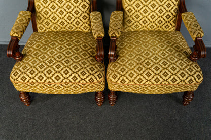 Paar Gründerzeit Sessel Sofa Couch Stuhl Vintage Antik MÖBLINGER 2412_0203