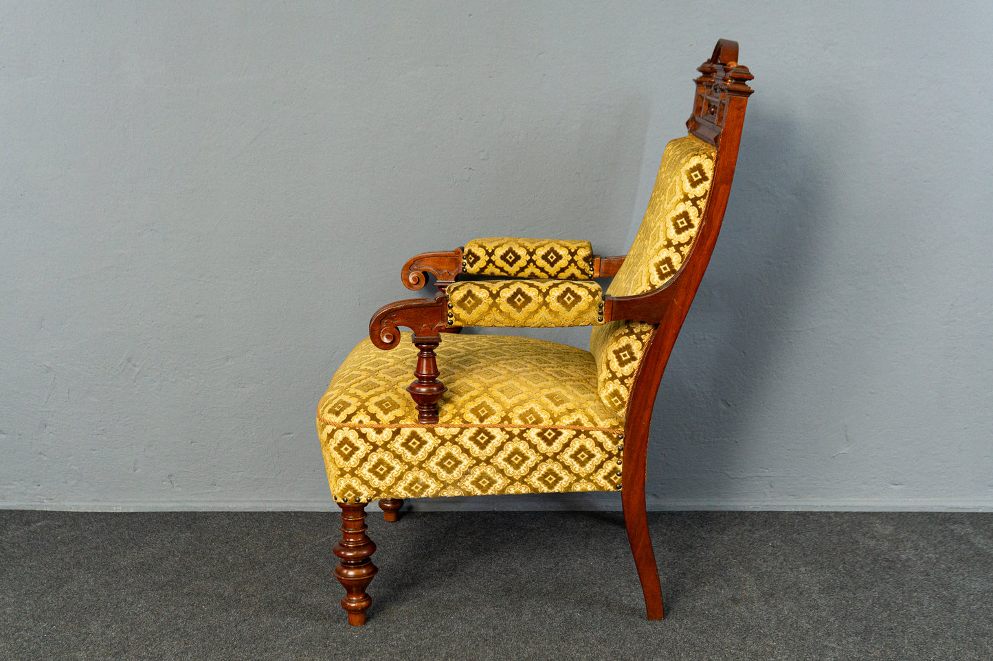 Paar Gründerzeit Sessel Sofa Couch Stuhl Vintage Antik MÖBLINGER 2412_0203