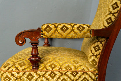 Paar Gründerzeit Sessel Sofa Couch Stuhl Vintage Antik MÖBLINGER 2412_0203