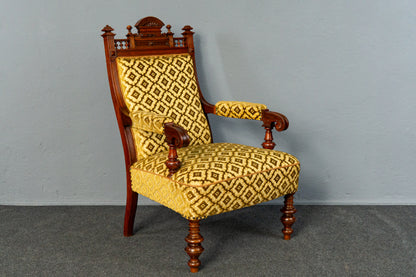 Paar Gründerzeit Sessel Sofa Couch Stuhl Vintage Antik MÖBLINGER 2412_0203