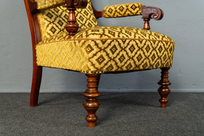 Paar Gründerzeit Sessel Sofa Couch Stuhl Vintage Antik MÖBLINGER 2412_0203