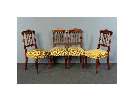 4er Set Stühle Sessel Stuhl Sofa Couch Tisch Antik Alt MÖBLINGER 2412_0204