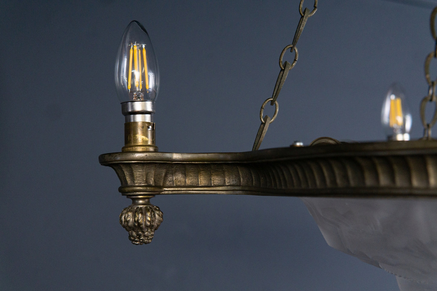 Art Deco Kronleuchter Degue' Leuchte Licht Lampe Antik Alt 2401_2502