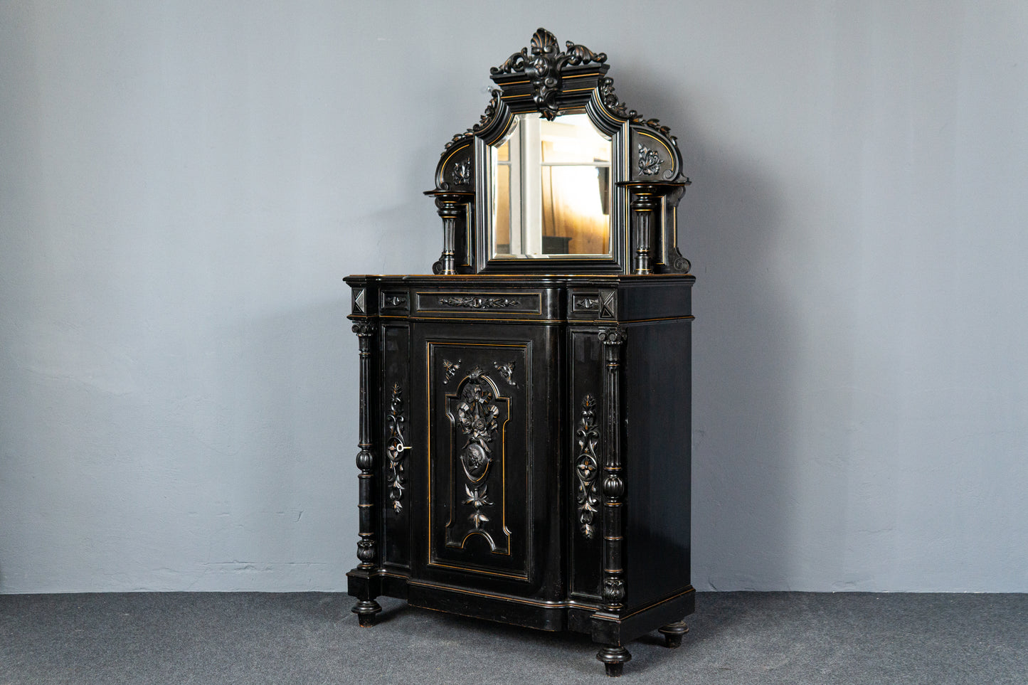 Vintage Alt Schrank Kommode Antik Anrichte Buffet Regal MÖBLINGER