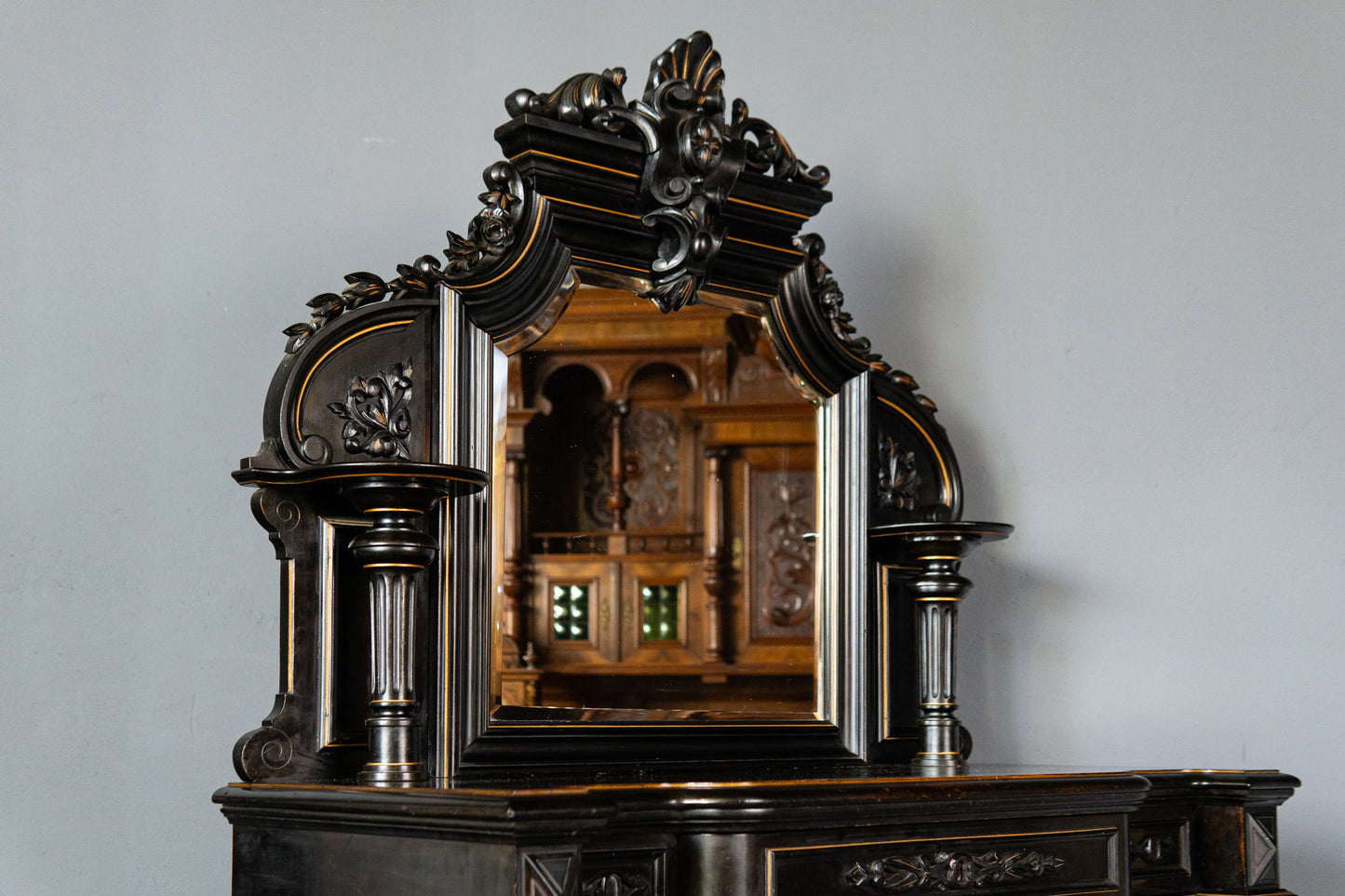 Vintage Alt Schrank Kommode Antik Anrichte Buffet Regal MÖBLINGER