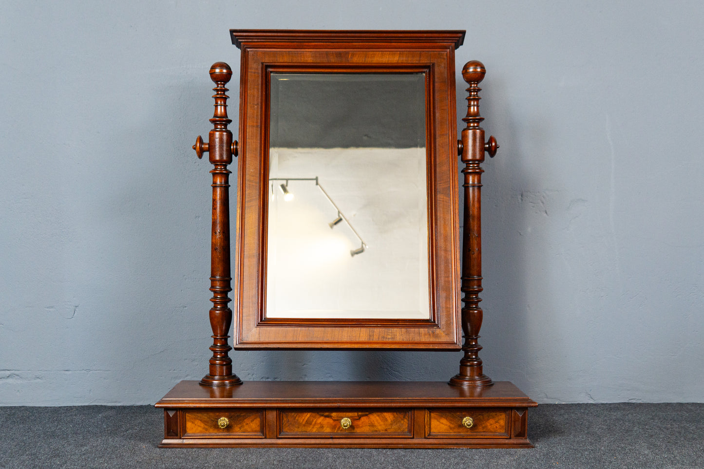 Praktischer Gründerzeit Spiegelaufsatz, zweite Hälfte des 19.Jahrhunderts - Kommode Schrank Regal Spiegel Mirror Alt Antik MÖBLINGER