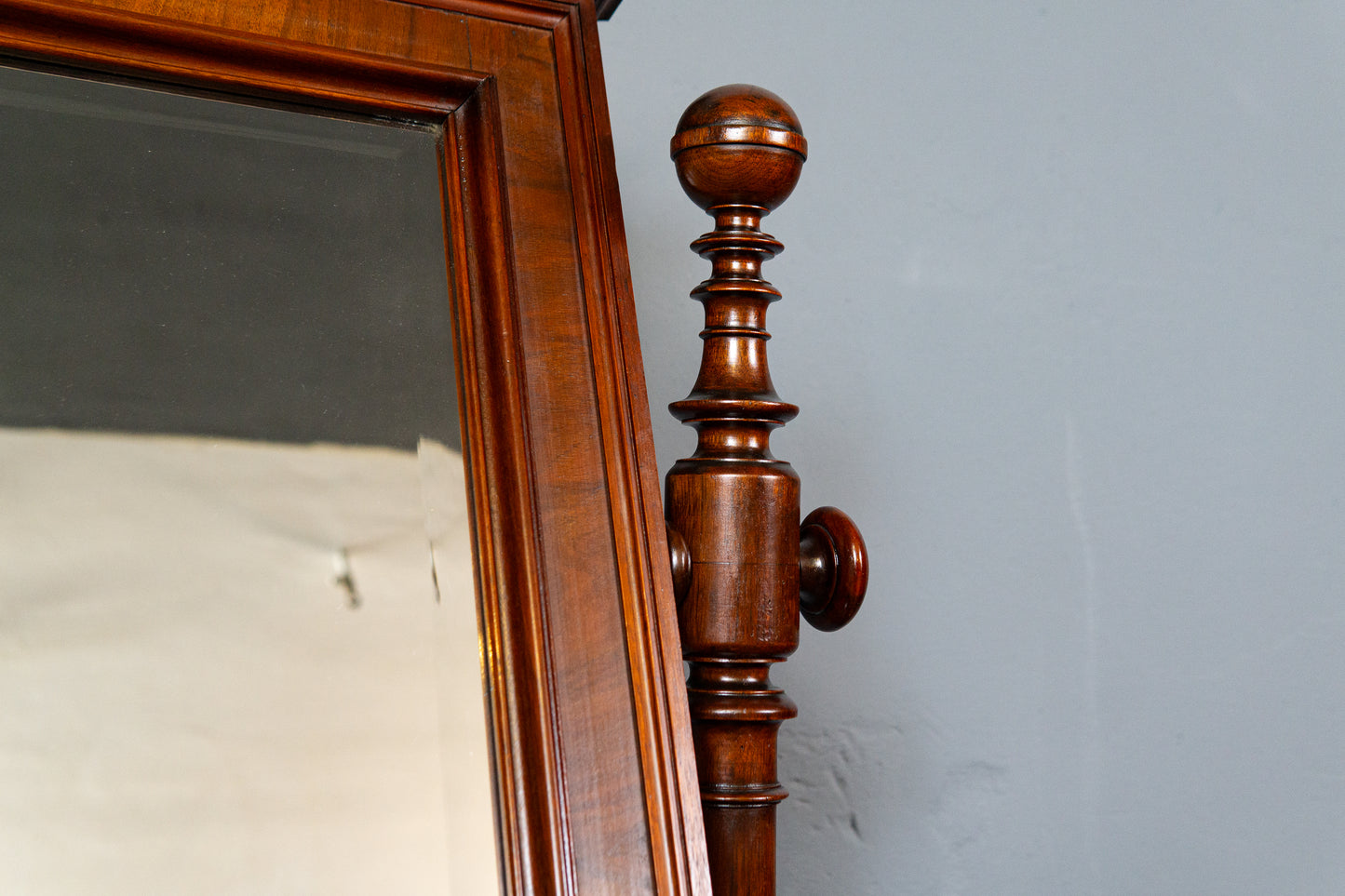 Praktischer Gründerzeit Spiegelaufsatz, zweite Hälfte des 19.Jahrhunderts - Kommode Schrank Regal Spiegel Mirror Alt Antik MÖBLINGER