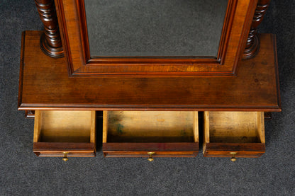 Praktischer Gründerzeit Spiegelaufsatz, zweite Hälfte des 19.Jahrhunderts - Kommode Schrank Regal Spiegel Mirror Alt Antik MÖBLINGER