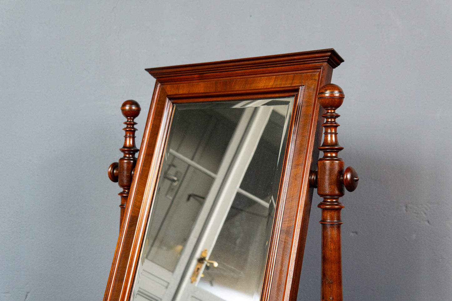 Praktischer Gründerzeit Spiegelaufsatz, zweite Hälfte des 19.Jahrhunderts - Kommode Schrank Regal Spiegel Mirror Alt Antik MÖBLINGER