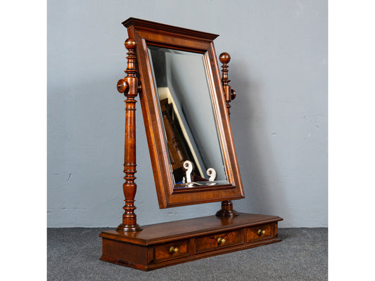 Praktischer Gründerzeit Spiegelaufsatz, zweite Hälfte des 19.Jahrhunderts - Kommode Schrank Regal Spiegel Mirror Alt Antik MÖBLINGER