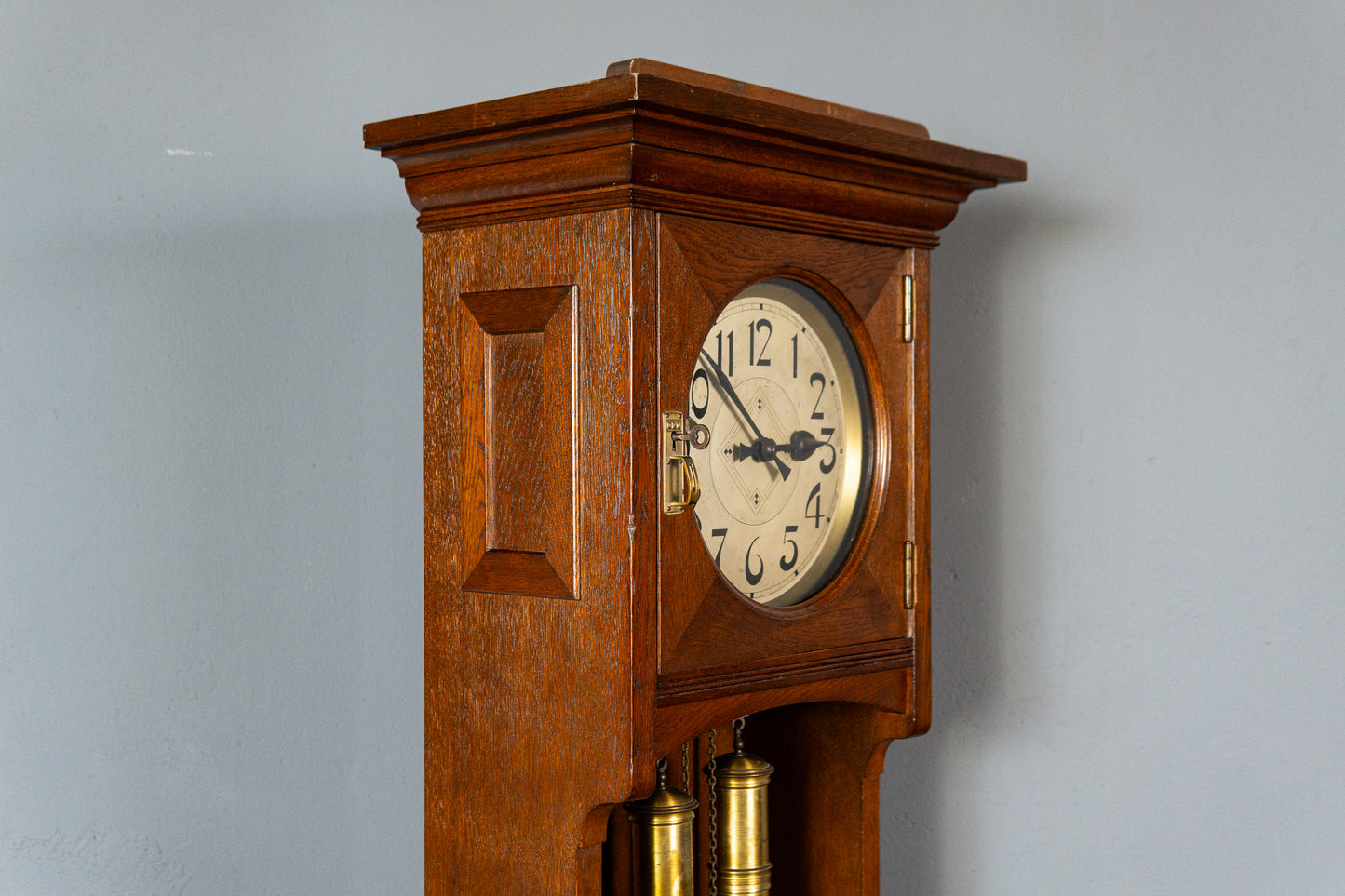 Gustav Becker Antik Standuhr Jugendstil Clock Alt Vintage MÖBLINGER 2412_0412