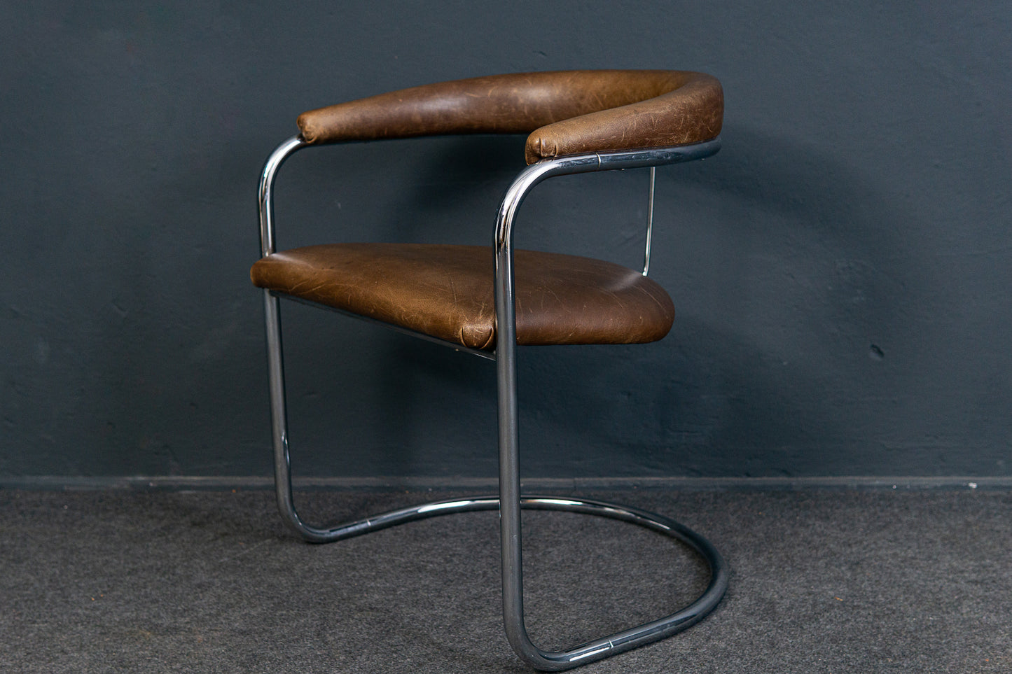 Freischwinger Stuhl Chair Sessel Thonet Alt Vintage 2303_2201