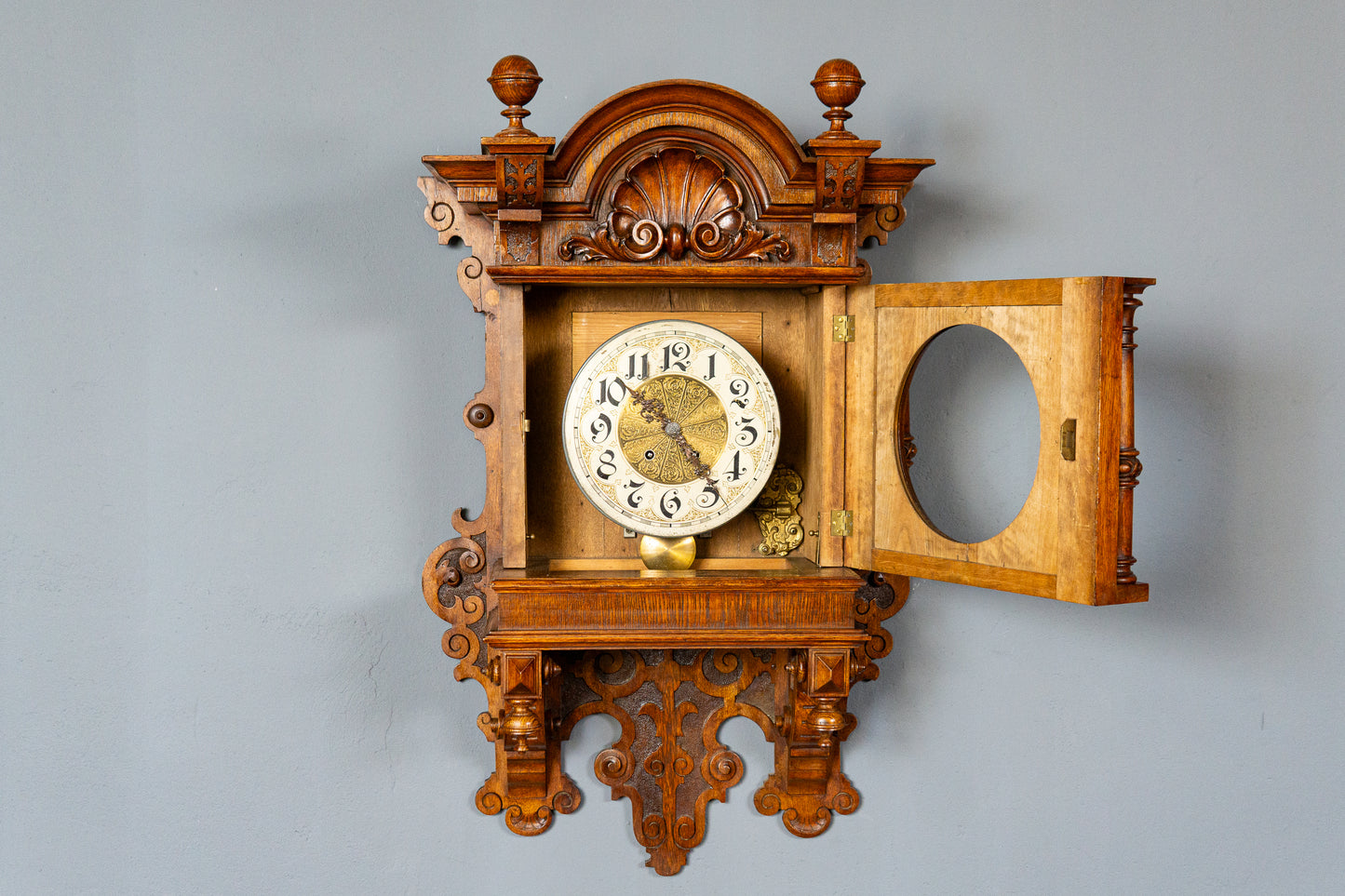 Lenzkirch Gutsherrenuhr Antik Wanduhr Regulator Uhr Alt MÖBLINGER 2412_0405