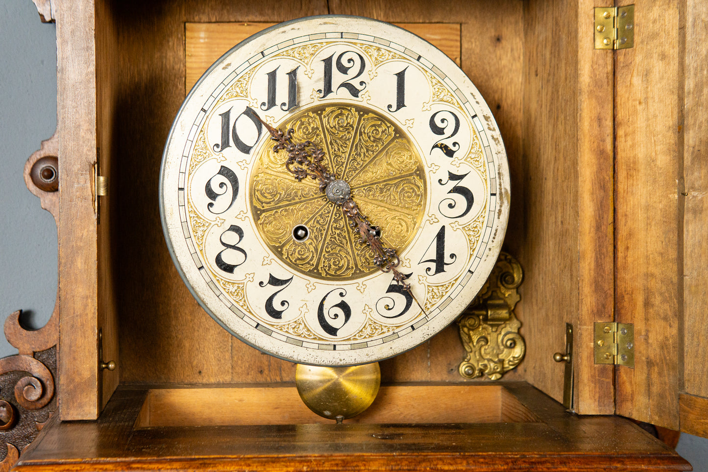 Lenzkirch Gutsherrenuhr Antik Wanduhr Regulator Uhr Alt MÖBLINGER 2412_0405