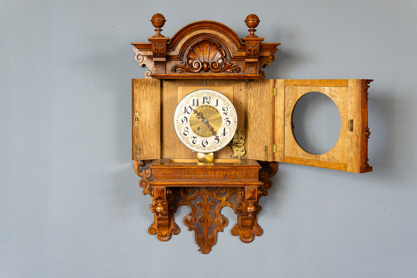 Lenzkirch Gutsherrenuhr Antik Wanduhr Regulator Uhr Alt MÖBLINGER 2412_0405