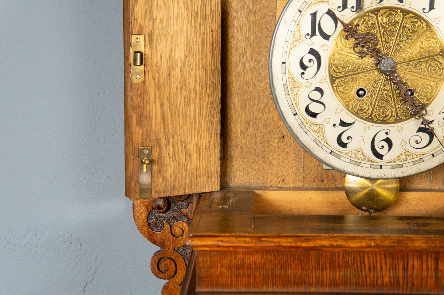 Lenzkirch Gutsherrenuhr Antik Wanduhr Regulator Uhr Alt MÖBLINGER 2412_0405
