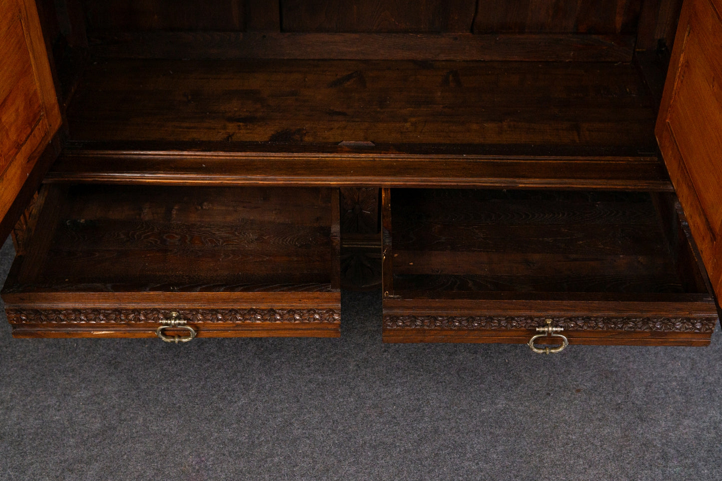 Schrank Garderobe Regal Kleiderschrank Wäsche Alt Antik 2401_2901