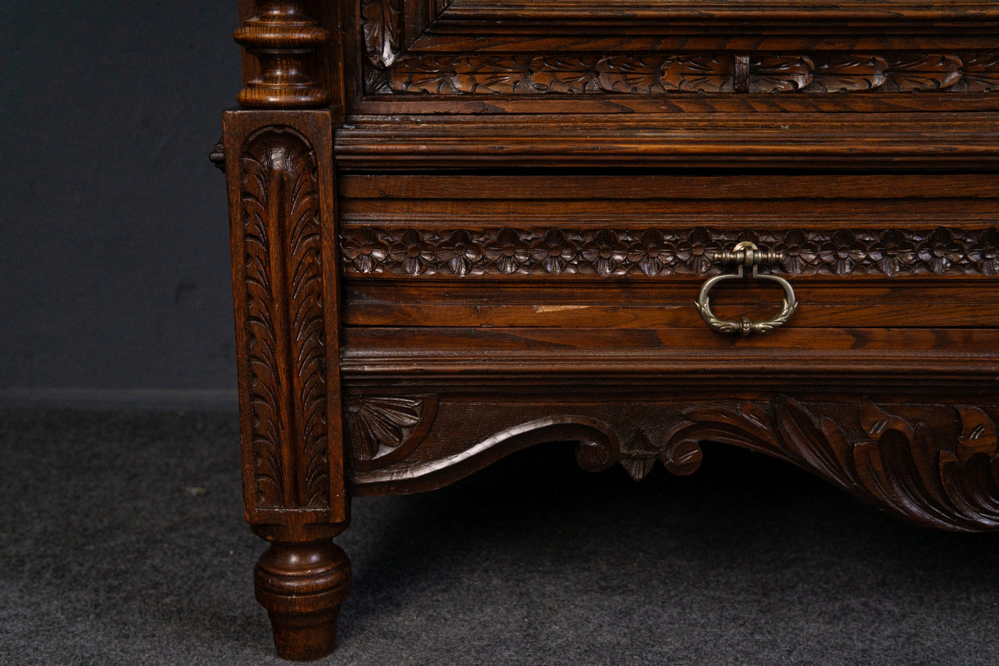 Schrank Garderobe Regal Kleiderschrank Wäsche Alt Antik 2401_2901
