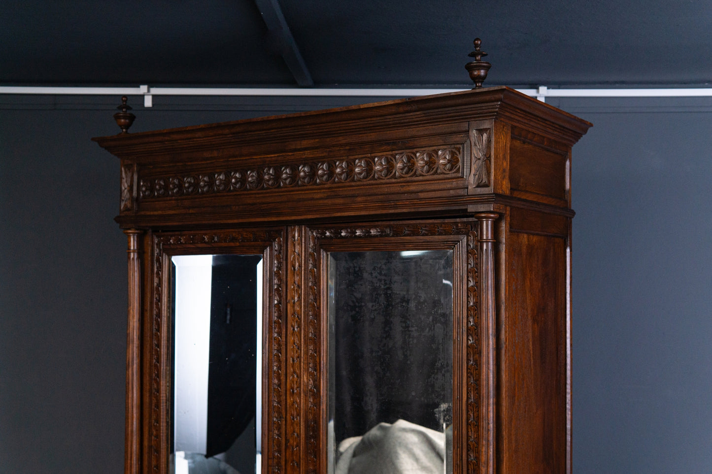 Schrank Garderobe Regal Kleiderschrank Wäsche Alt Antik 2401_2901