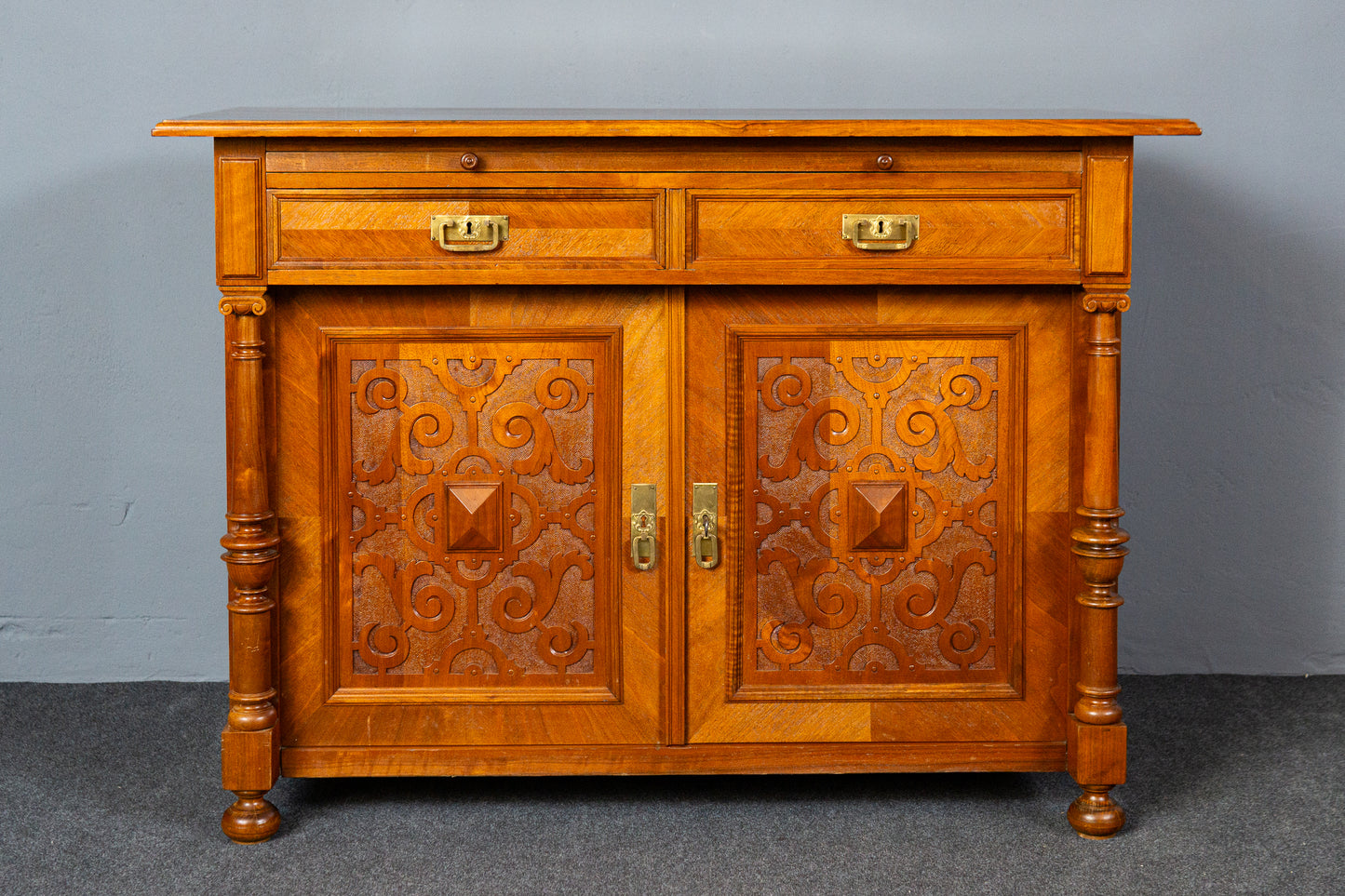 restau. Sideboard Kommode Antik Schrank Buffet Anrichte MÖBLINGER 2412_0407