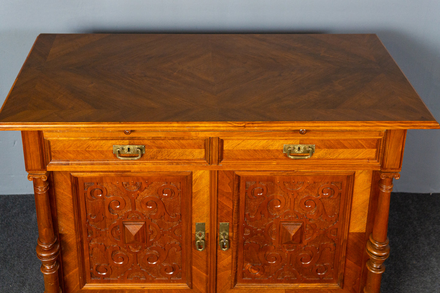restau. Sideboard Kommode Antik Schrank Buffet Anrichte MÖBLINGER 2412_0407