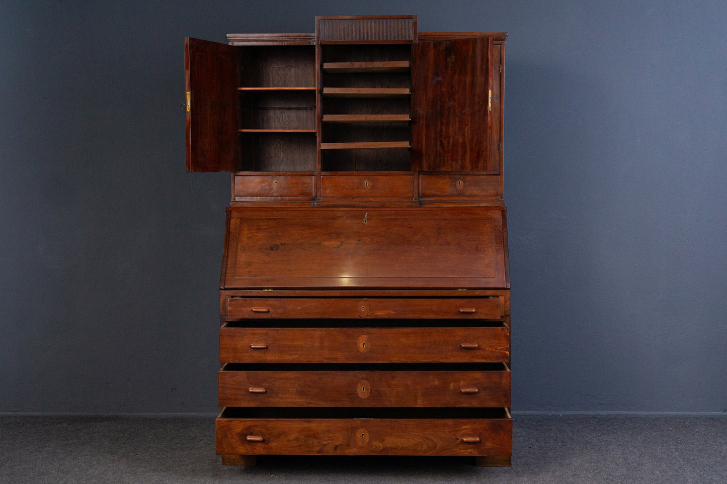 Sekretär Schreibtisch Tisch Schrank Kommode Alt Antik 2402_0101