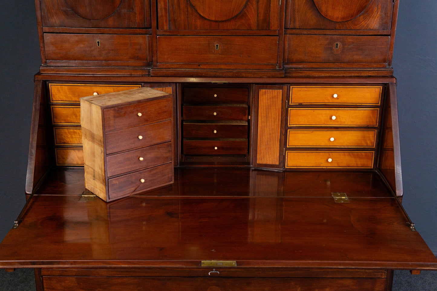 Sekretär Schreibtisch Tisch Schrank Kommode Alt Antik 2402_0101