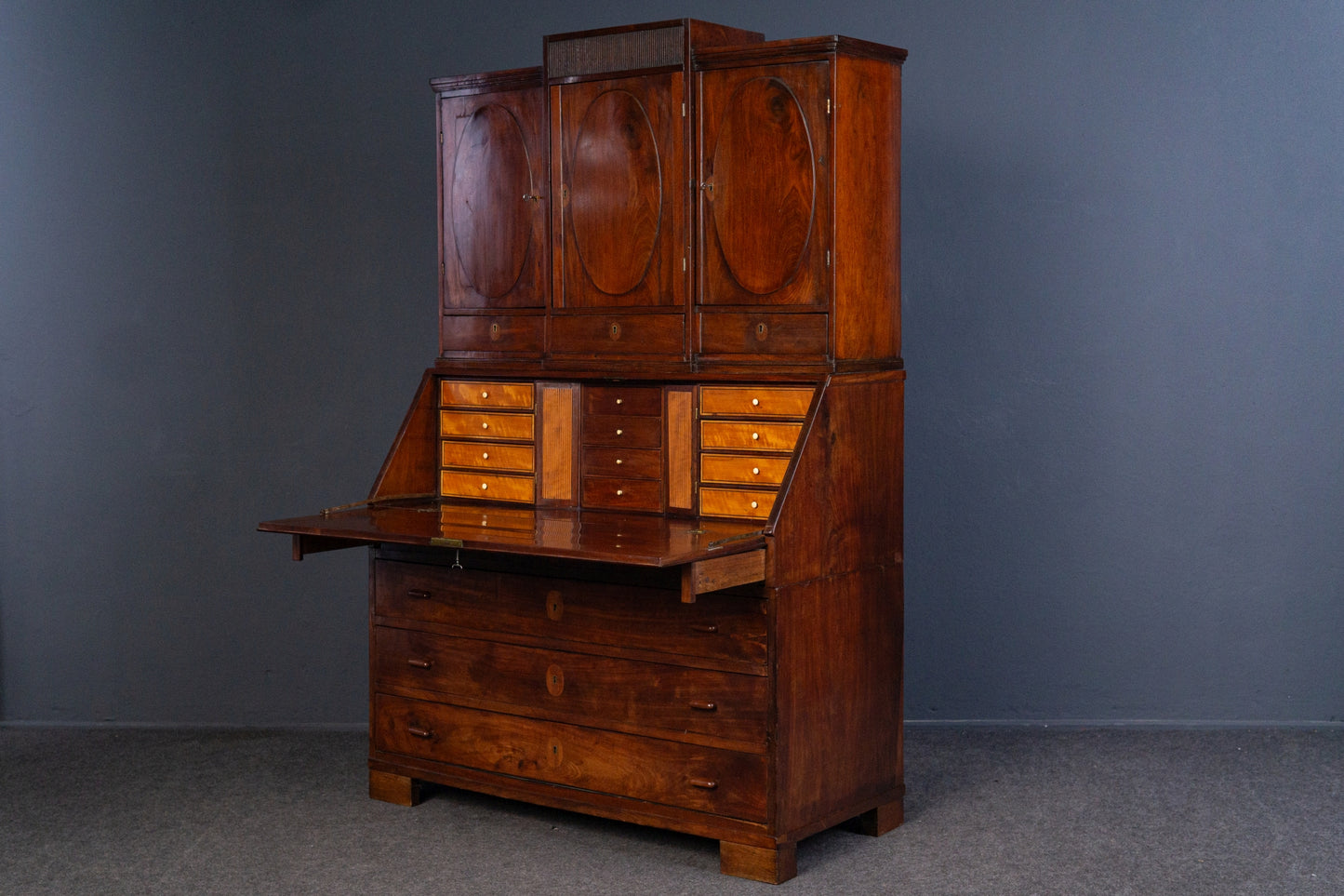 Sekretär Schreibtisch Tisch Schrank Kommode Alt Antik 2402_0101