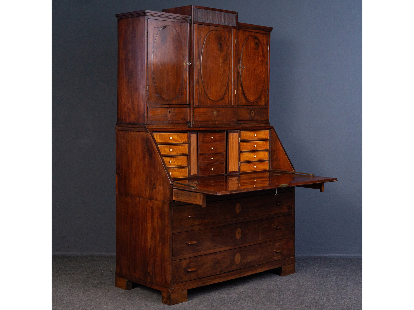 Sekretär Schreibtisch Tisch Schrank Kommode Alt Antik 2402_0101