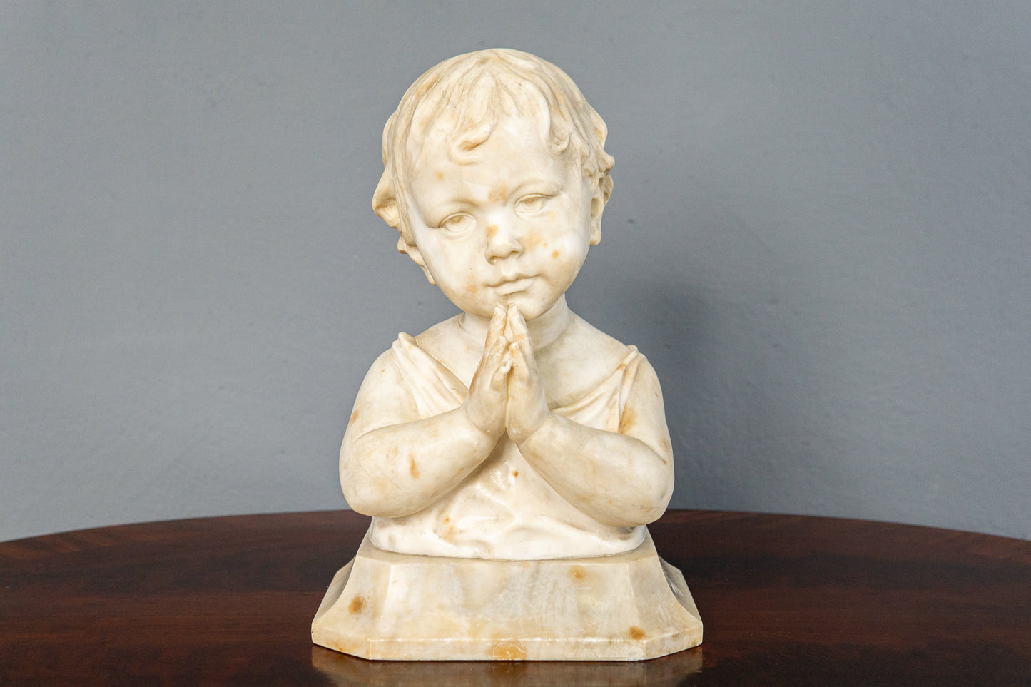 Küchler Marmor Büste Vintage Skulptur Kopf Statue Antik MÖBLINGER 2412_0503