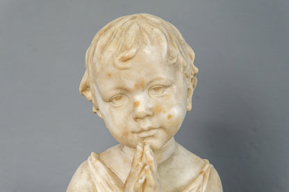 Küchler Marmor Büste Vintage Skulptur Kopf Statue Antik MÖBLINGER 2412_0503
