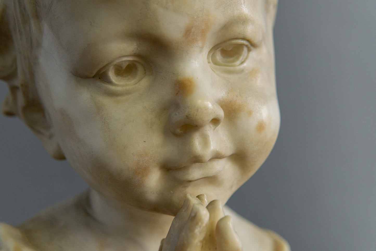 Küchler Marmor Büste Vintage Skulptur Kopf Statue Antik MÖBLINGER 2412_0503