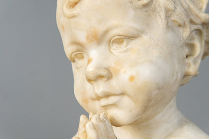 Küchler Marmor Büste Vintage Skulptur Kopf Statue Antik MÖBLINGER 2412_0503