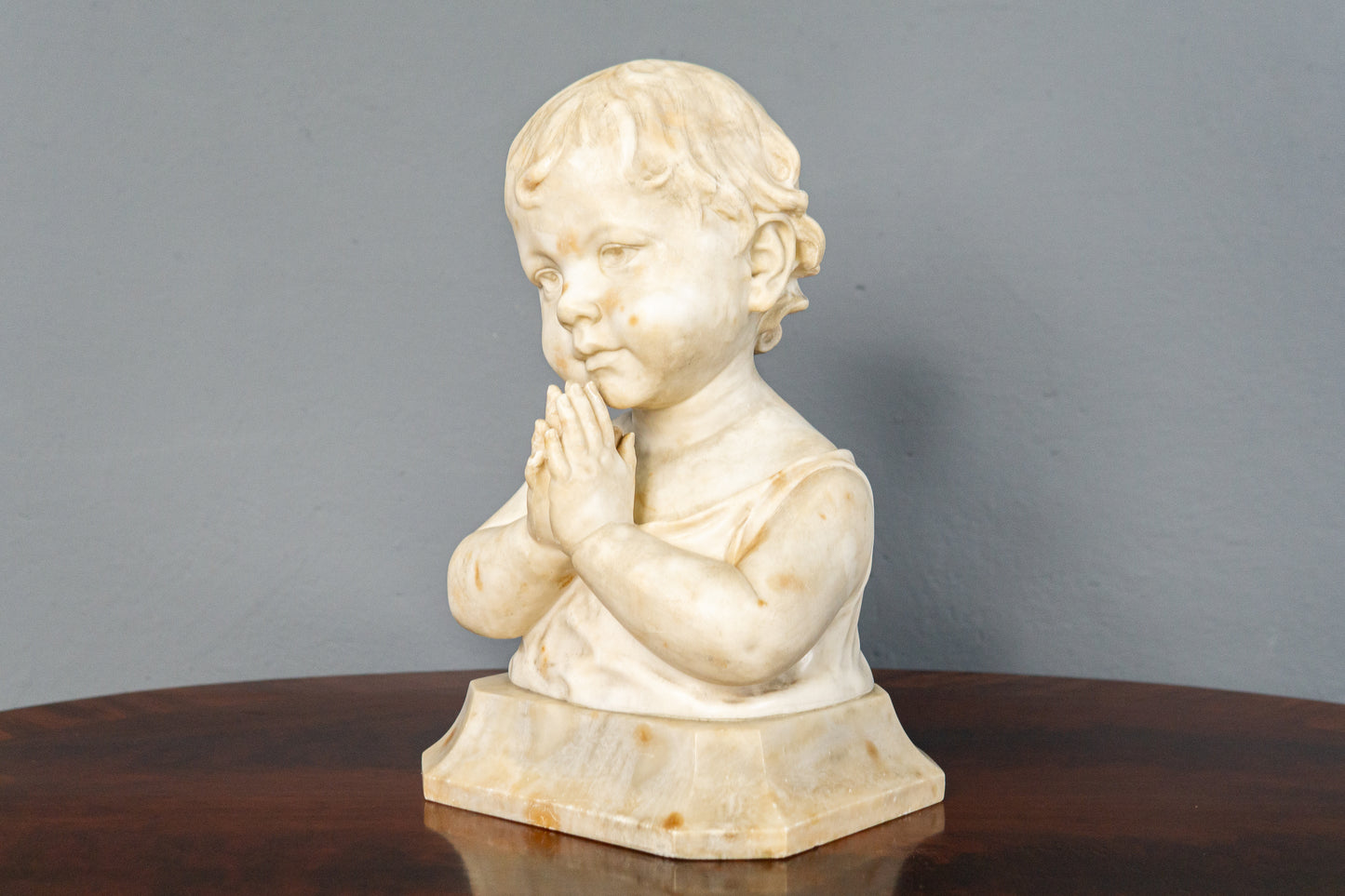 Küchler Marmor Büste Vintage Skulptur Kopf Statue Antik MÖBLINGER 2412_0503