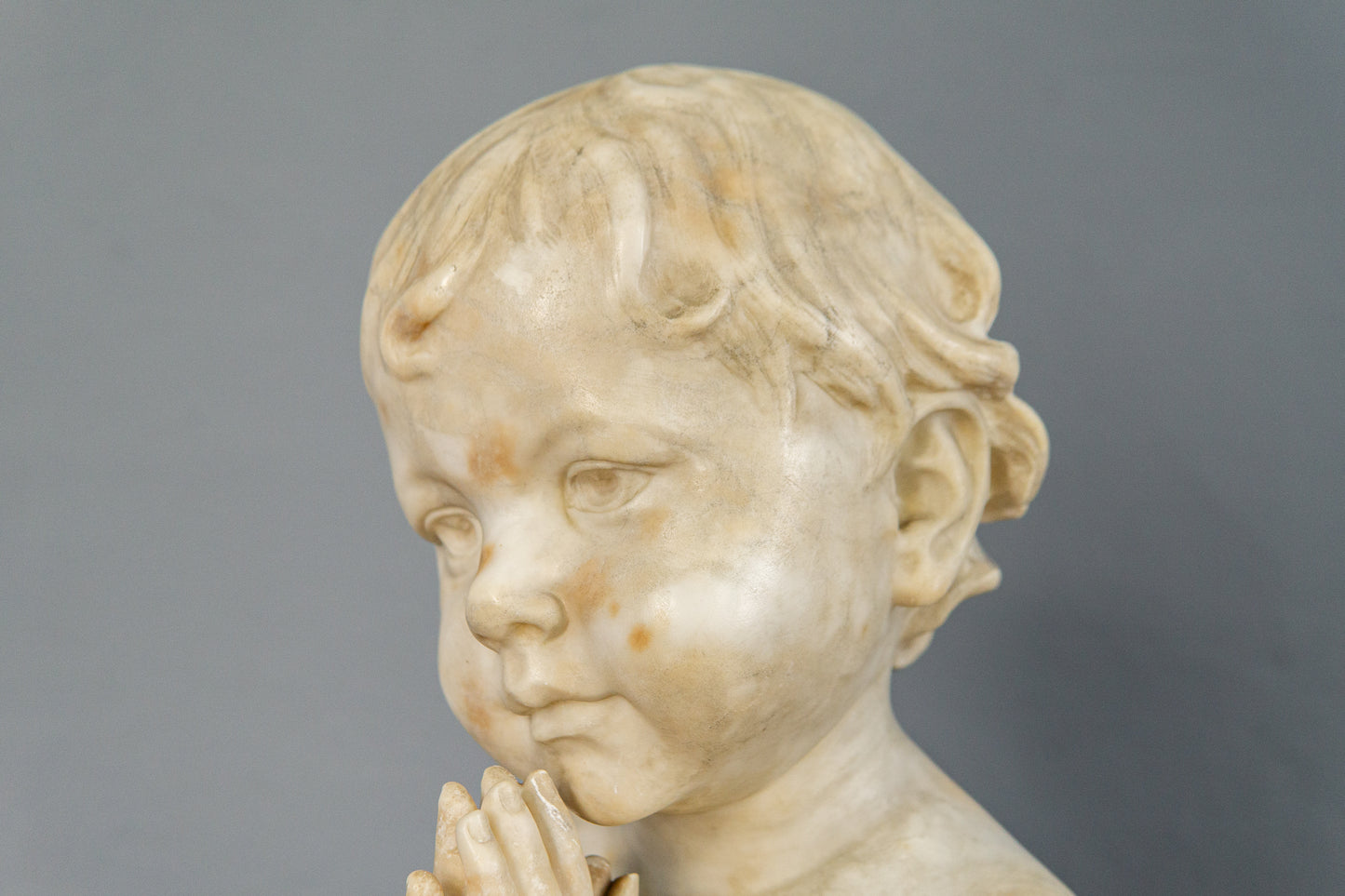 Küchler Marmor Büste Vintage Skulptur Kopf Statue Antik MÖBLINGER 2412_0503