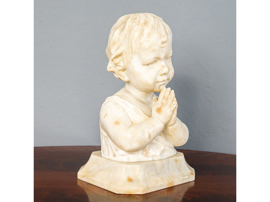 Küchler Marmor Büste Vintage Skulptur Kopf Statue Antik MÖBLINGER 2412_0503
