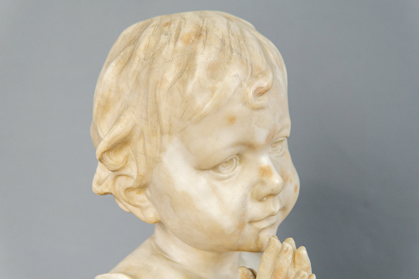 Küchler Marmor Büste Vintage Skulptur Kopf Statue Antik MÖBLINGER 2412_0503