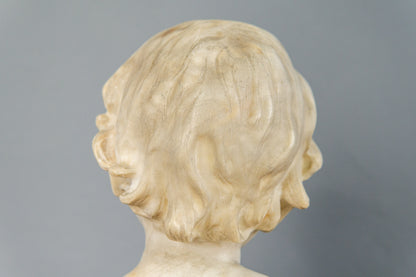 Küchler Marmor Büste Vintage Skulptur Kopf Statue Antik MÖBLINGER 2412_0503