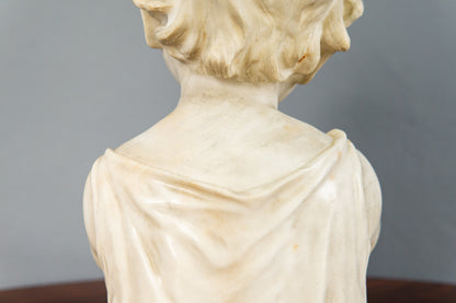 Küchler Marmor Büste Vintage Skulptur Kopf Statue Antik MÖBLINGER 2412_0503