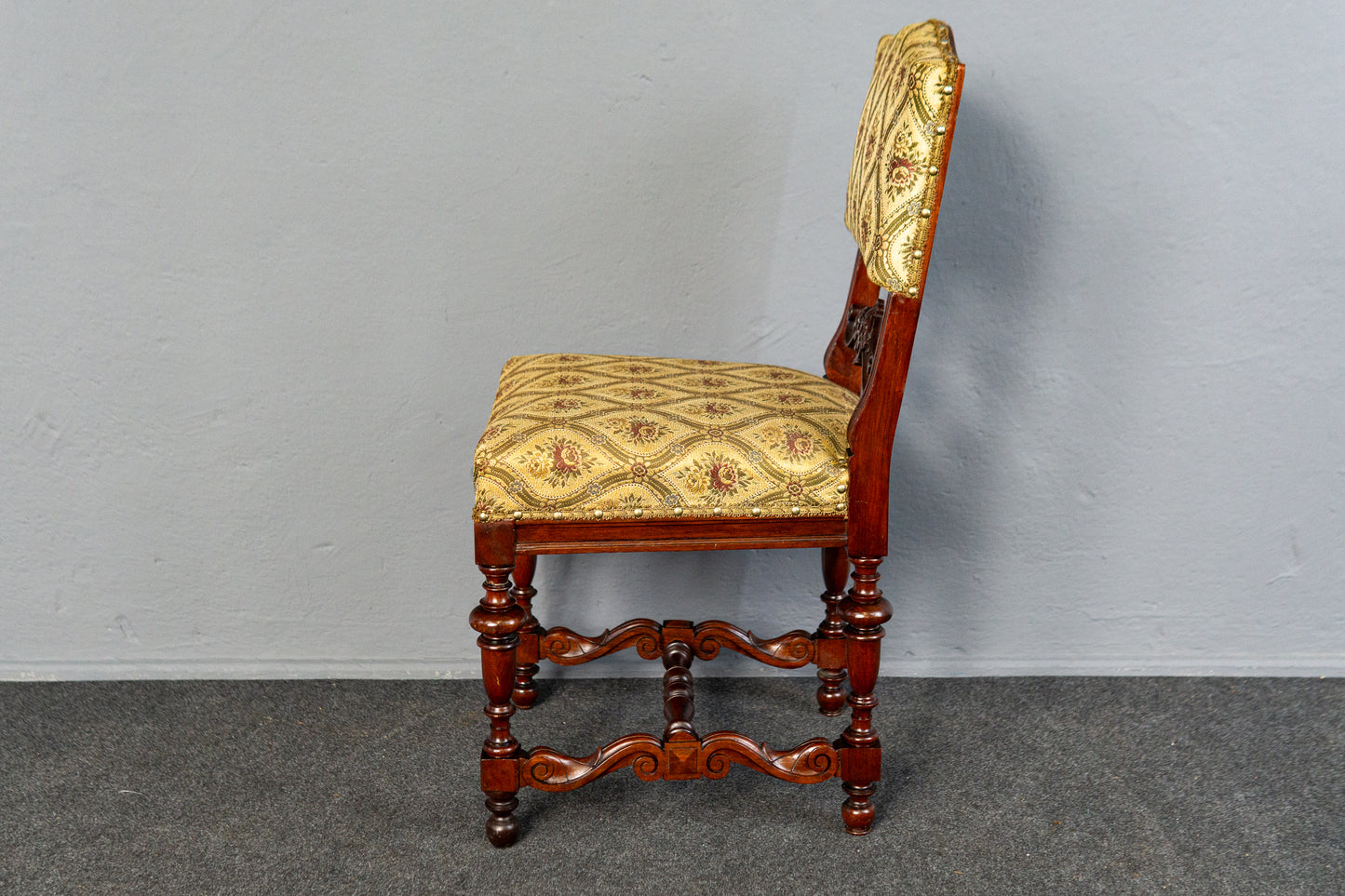 kleiner Stuhl Vintage Schreibtisch Sekretär Stuhl Antik MÖBLINGER 2412_0505