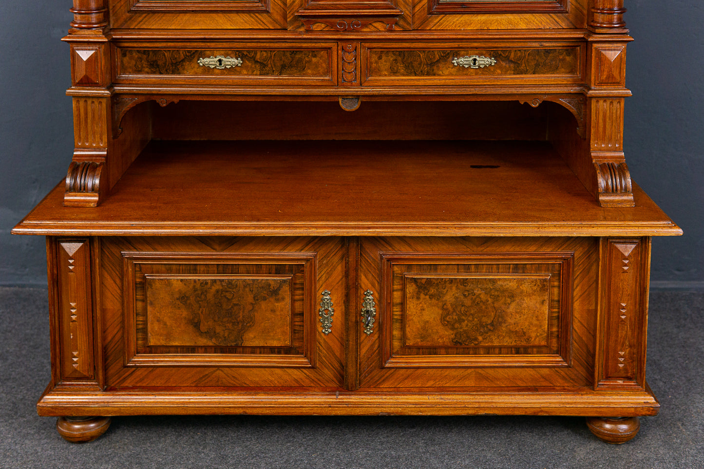 Bücherschrank Schrank Regal Vitrine Buffet Alt Antik 2304_0304