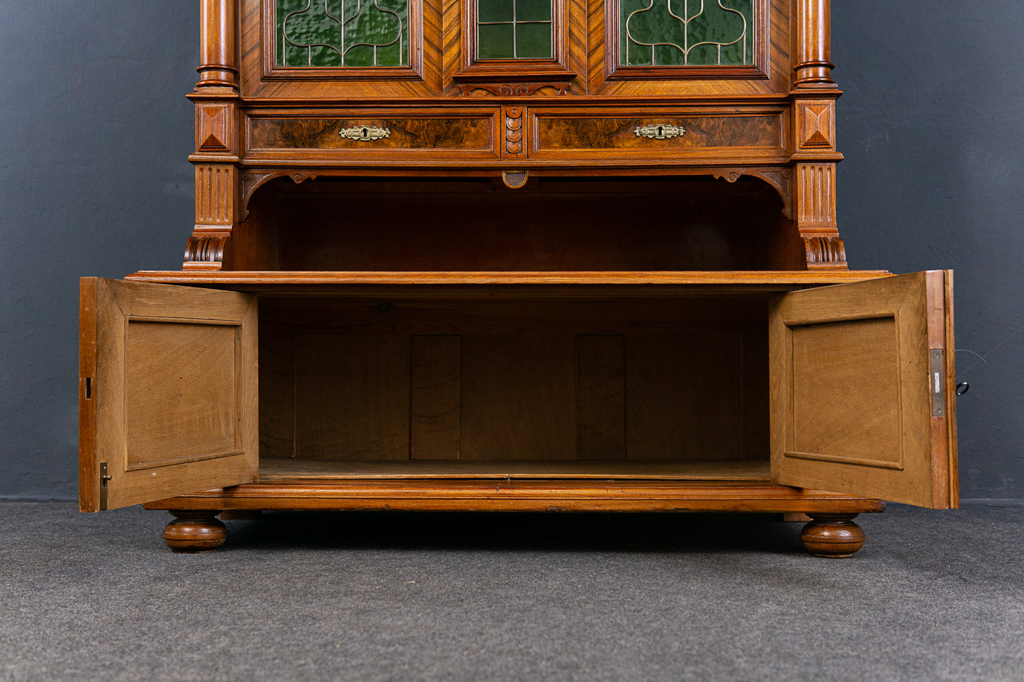 Bücherschrank Schrank Regal Vitrine Buffet Alt Antik 2304_0304